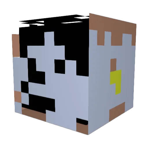 IQdimy Minecraft avatar head, 3D render