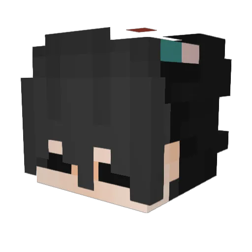 IQizzdaa Minecraft avatar head, 3D render