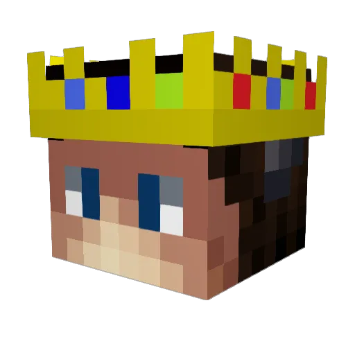 IRAQIWARRIOR Minecraft avatar head, 3D render
