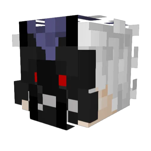 IRATEDUC Minecraft avatar head, 3D render