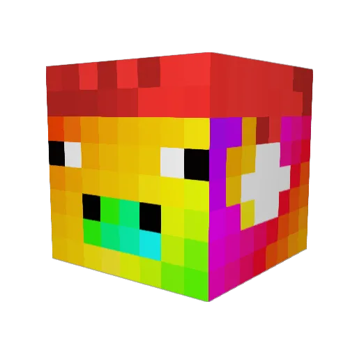 IRBcmg Minecraft avatar head, 3D render