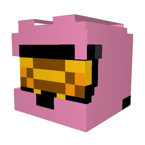 IRIEIAIPIEIRI Minecraft avatar head, 3D render