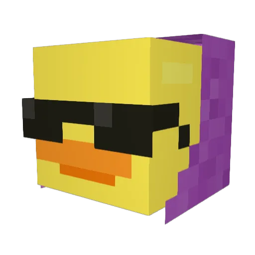 IRLJAMES77 Minecraft avatar head, 3D render