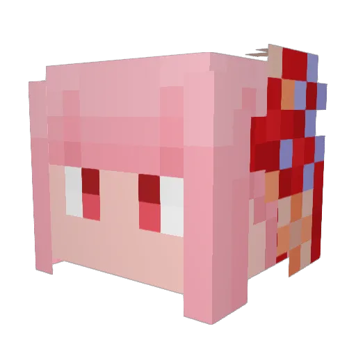 IROIS Minecraft avatar head, 3D render