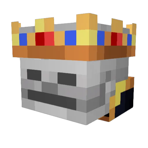 IRONIC_IO Minecraft avatar head, 3D render