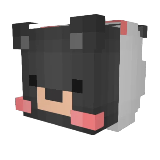 IRON_MJ Minecraft avatar head, 3D render