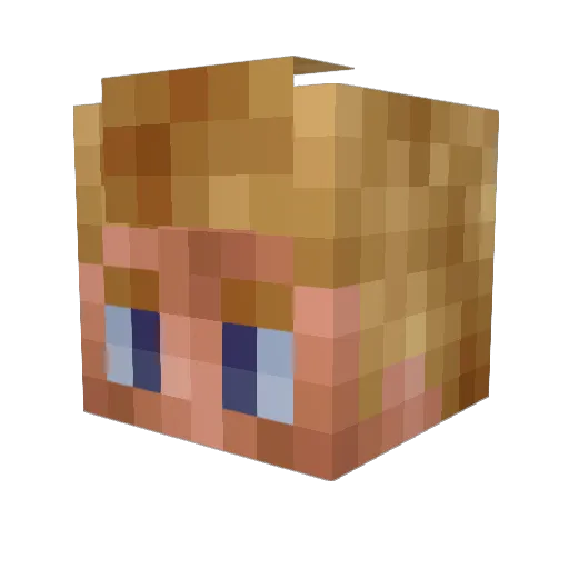 IRON_WOLF_Z Minecraft avatar head, 3D render