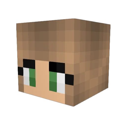 IRXMPXGE_ Minecraft avatar head, 3D render