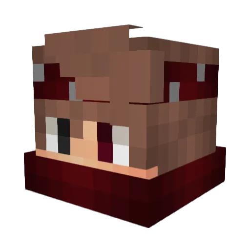 IRansey Minecraft avatar head, 3D render