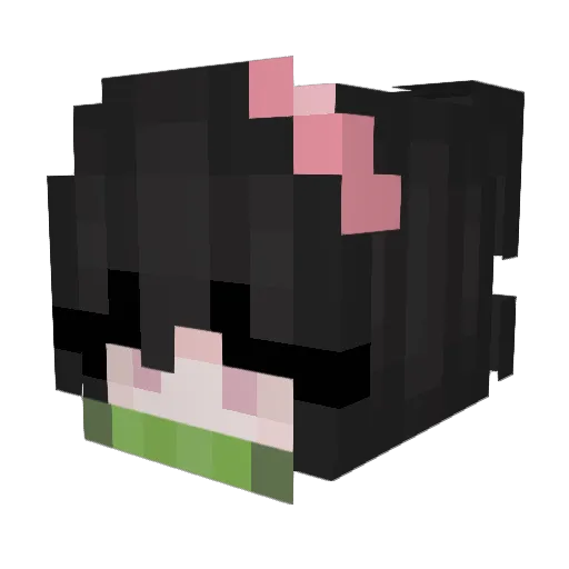 IRaralyn Minecraft avatar head, 3D render