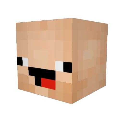 IRebirthed Minecraft avatar head, 3D render