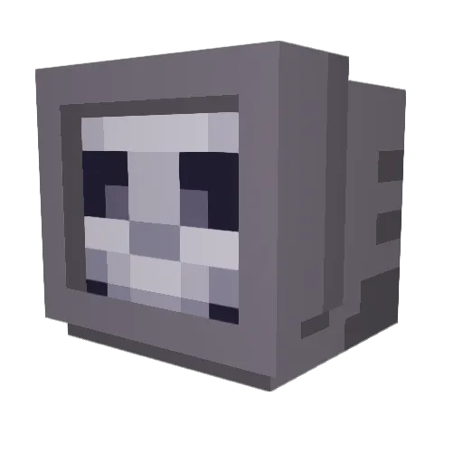 IRetr_0 Minecraft avatar head, 3D render