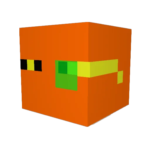IRockerI Minecraft avatar head, 3D render