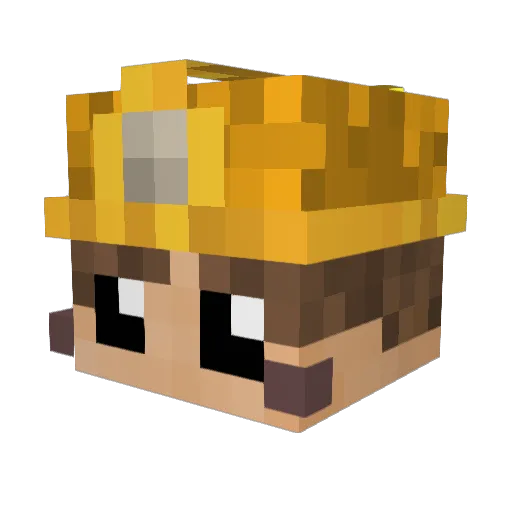 IRonIXx98 Minecraft avatar head, 3D render