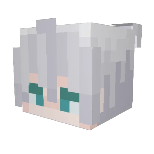 IRoxas2I Minecraft avatar head, 3D render