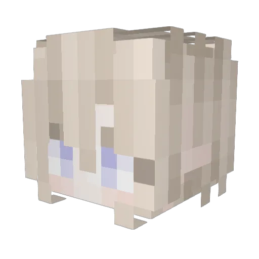 IRyoto Minecraft avatar head, 3D render