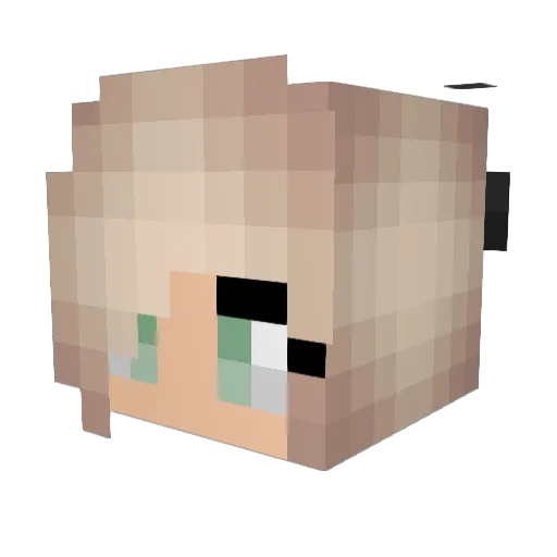 ISABASSETTO Minecraft avatar head, 3D render