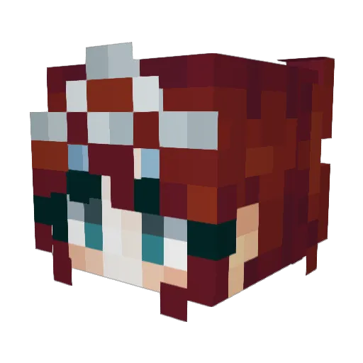 ISABELLEDIM Minecraft avatar head, 3D render