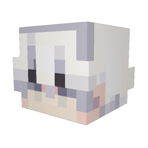 ISASUUUU Minecraft avatar head, 3D render
