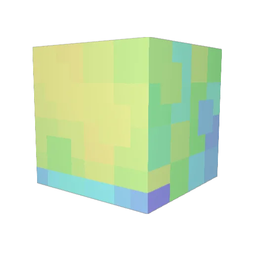 ISEP_zero Minecraft avatar head, 3D render