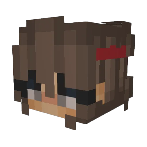 ISEULB Minecraft avatar head, 3D render