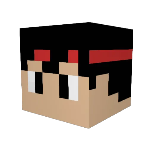 ISHIE0723 Minecraft avatar head, 3D render