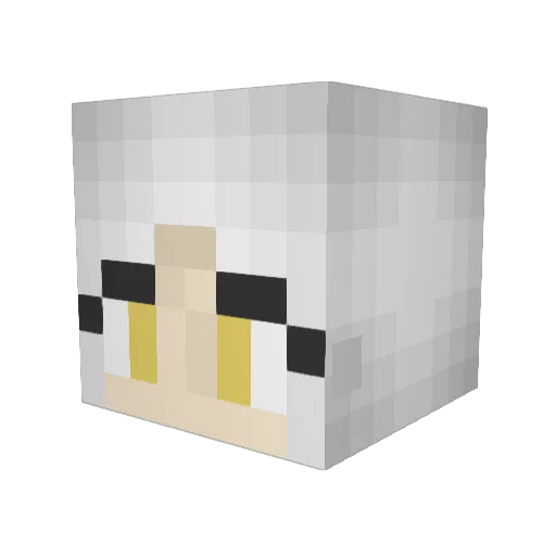 ISHTARJMD Minecraft avatar head, 3D render