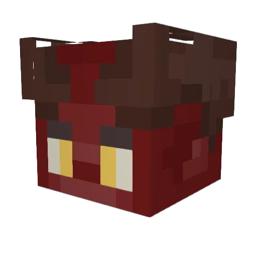 ISIKBOYS Minecraft avatar head, 3D render