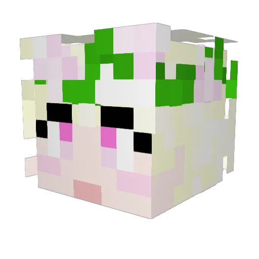 ISINNA Minecraft avatar head, 3D render