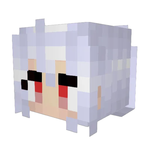 ISLA_QwQ Minecraft avatar head, 3D render