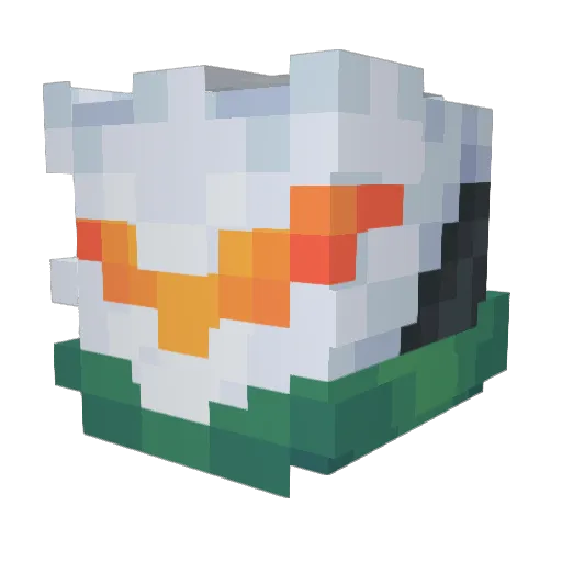 ISMAD71 Minecraft avatar head, 3D render