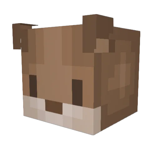 ISODumont Minecraft avatar head, 3D render