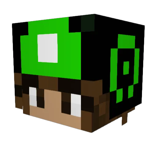 ISOKAN Minecraft avatar head, 3D render