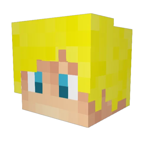 ISREAL7 Minecraft avatar head, 3D render