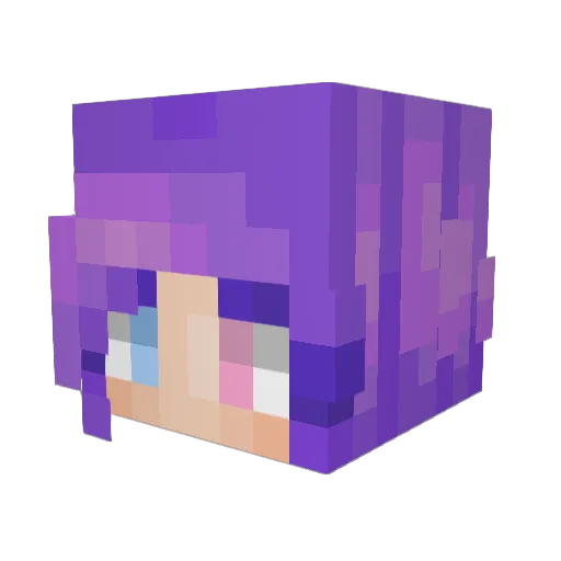 ISSAMATT Minecraft avatar head, 3D render