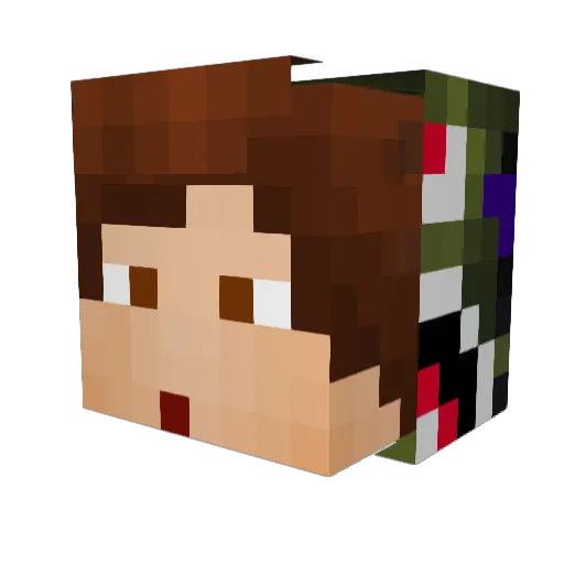 ISSHO618 Minecraft avatar head, 3D render