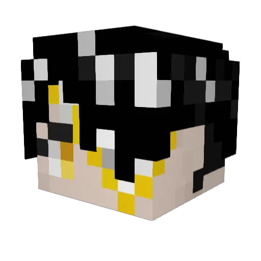 IST7486 Minecraft avatar head, 3D render