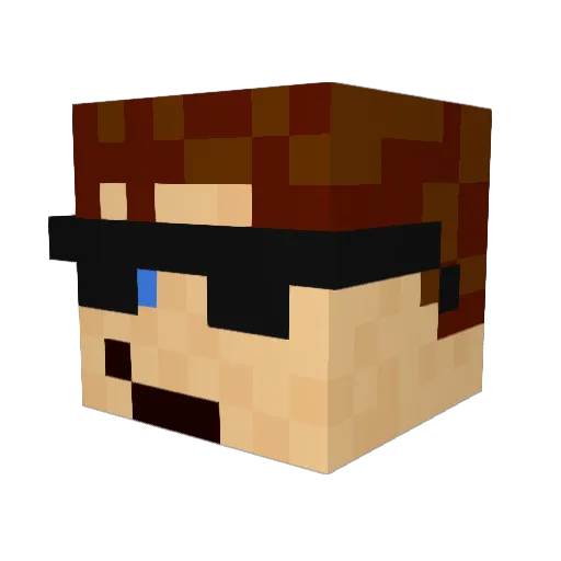 ISTAlperen Minecraft avatar head, 3D render