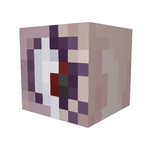 ISawShapes Minecraft avatar head, 3D render
