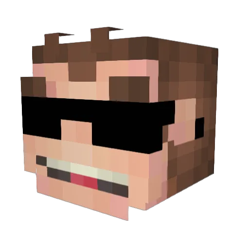 ISebaszx Minecraft avatar head, 3D render
