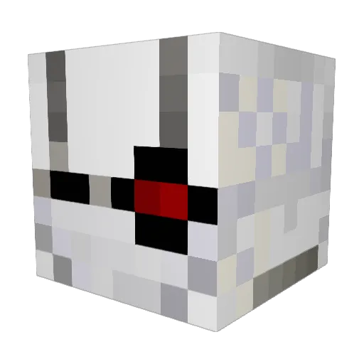 ISeeThroughWalls Minecraft avatar head, 3D render