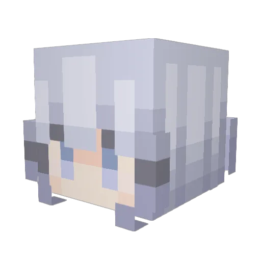ISenRanI Minecraft avatar head, 3D render