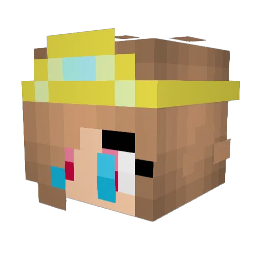 ISeverr Minecraft avatar head, 3D render