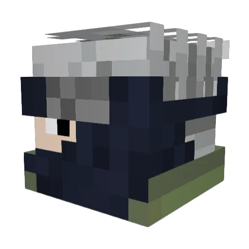 ISirCurtis Minecraft avatar head, 3D render