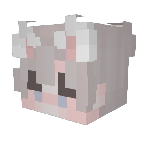 ISlayPuzzy Minecraft avatar head, 3D render