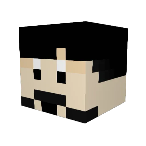 ISleptWithDad Minecraft avatar head, 3D render