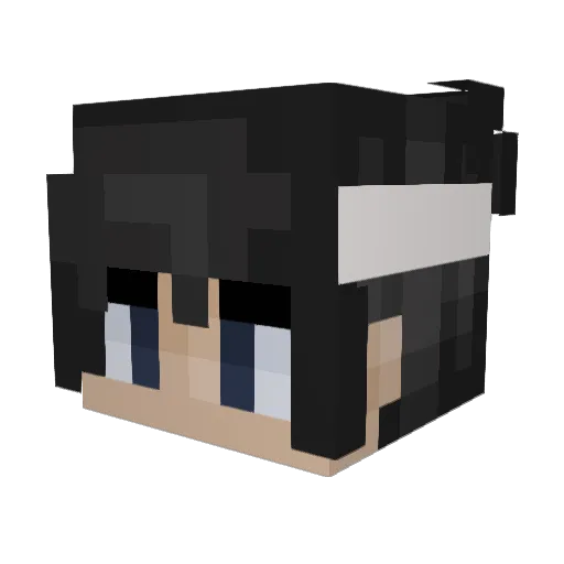 ISlyxZz Minecraft avatar head, 3D render