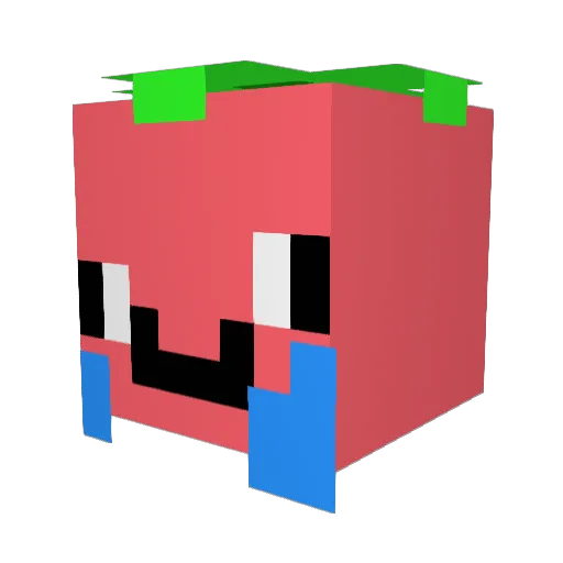 ISmellBroken Minecraft avatar head, 3D render
