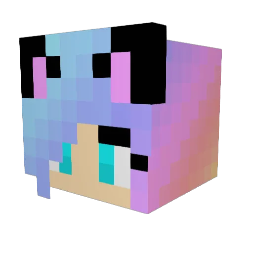 ISmellLikeBeef18 Minecraft avatar head, 3D render