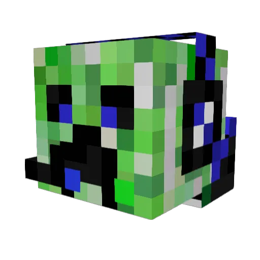 ISoProD Minecraft avatar head, 3D render